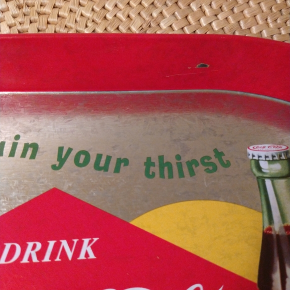 Coca Cola Metal Oval Tray - Picture 6 of 8